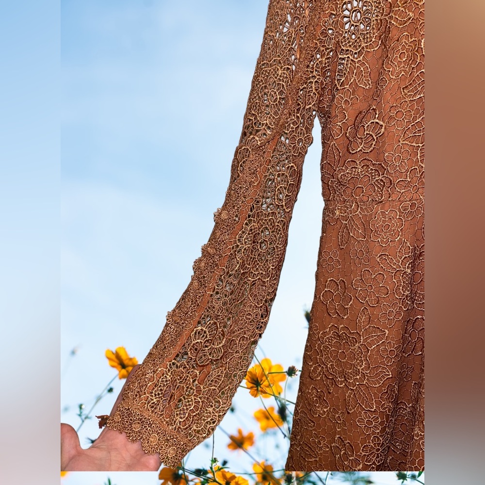 Goldie Amanda Orange Lace Dress - Picture 12 of 13